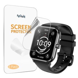 Frgnie Screen Protector Designed for QONBINK TG38 Smart Watch 1.85”(6 Pack) HD Clear Shield TPU Film Designed for Jacoosa Smart Watch 1.83''