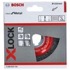 Bosch 2608620732 X-LOCK Wire Brush, 4.5 inches (115 mm) Diameter,