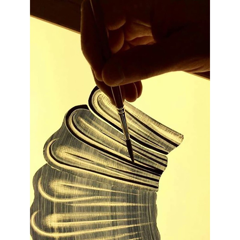Tracing Black Best Glass Paint for Hot Glass & Firing