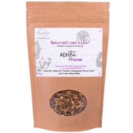 NeurodiversiTEA - ADHTea Focus – Spearmint, Cocoa & Ginkgo Biloba Clarity Blend – Loose Leaf Tea – 50g