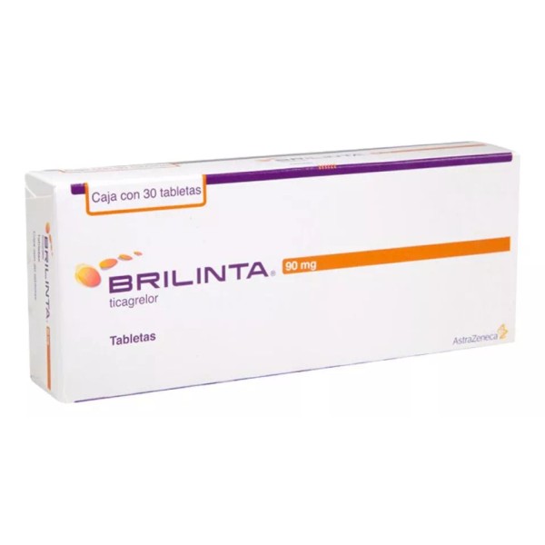 Astrazeneca Brilinta 90 Mg 30 Tabletas