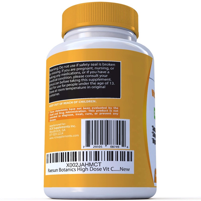 High Dose Extra Strength 1200mg Vitamin C + Zinc Complex