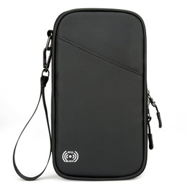 Travel Neck Pouch with RFID Shielding, 13cm x 24cm x 4cm, Black, Black, shuttle service, Black, Shuttle Service