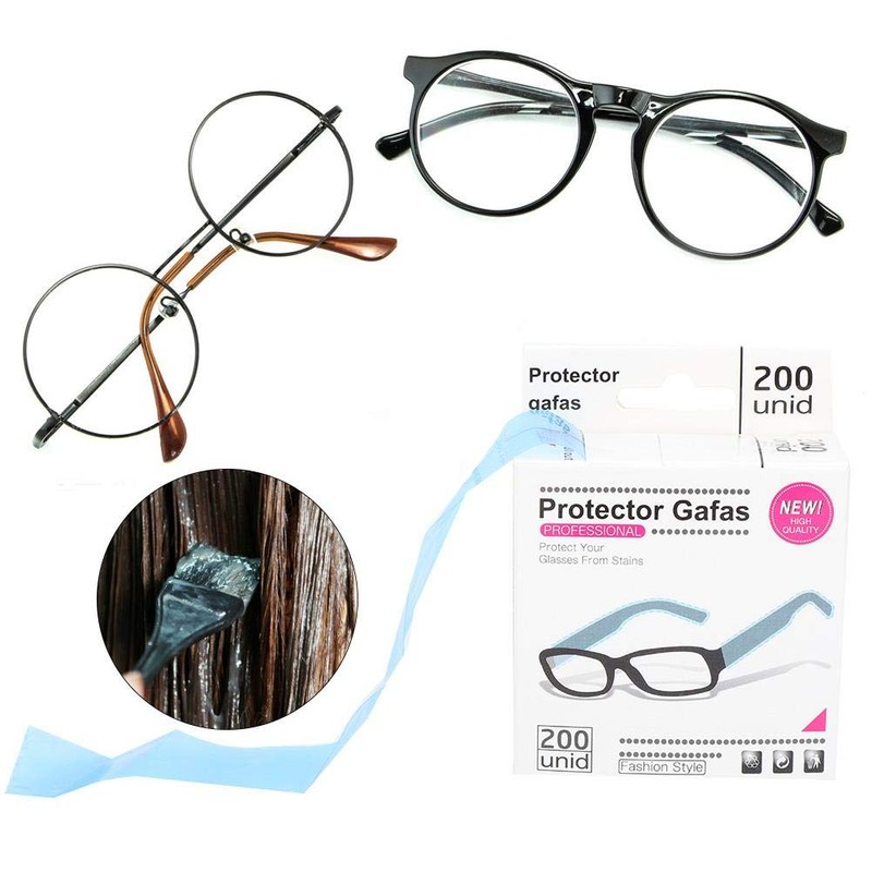 Gafas Desechables con Puntas para las Sienes, Mangas, Funda, Gafas