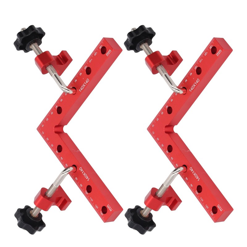 2 Pack Corner Clamps for Woodworking, Right Angle Clamp Positioning
