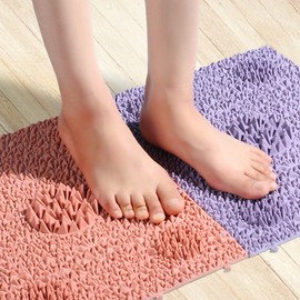 Hanui Tongsang prefabricated foot acupressure plate pointed sole acupressure mat acupressure plate 1+1, purple 1+1 / 하늬통상 조립식 발지압판 뾰족 발바닥 지압 매트 지압판 1+1, 퍼플1+1