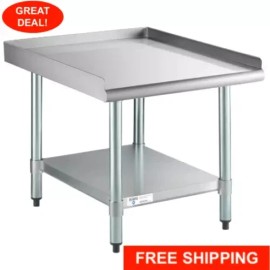 Steelton 30" x 24" Stainless Steel Table Commercial Mixer Grill Heavy Equipment Stand
