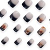 Thanksgiving Press on Square Nails Short Length Glossy Full Cover