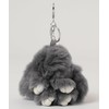 Wigo Mofumofu Rabbit Plush Keychain, gray