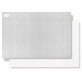 Fluto Cutting Board Sheets, Disposable Cardboard, Double Sided Waterproof, Graduated Cutting Board, Light Gray, 36 Count