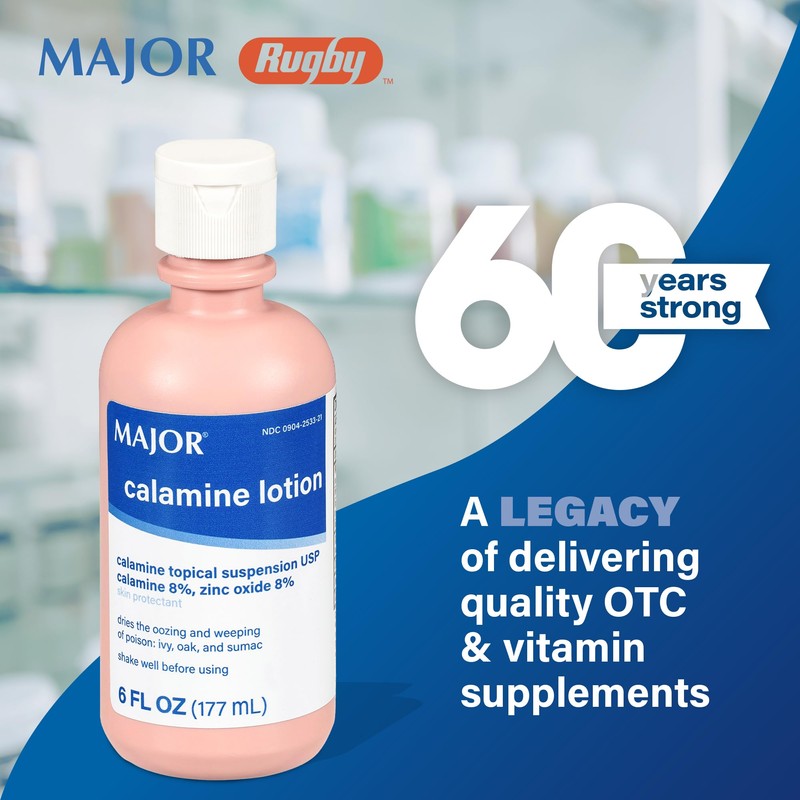 MAJOR Calamine Lotion - Calamine Topical Suspension USP Skin Protectant