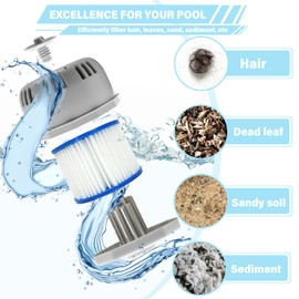 HOAIXUN Applicable to P6653 and P05343 Replacement Parts Type VI Filter Holder Set for Coleman Saluspa Hot Tub，Including 2 Type VI Hot Tub Filter Cartridge Comapatible with Lay-Z-Spa,