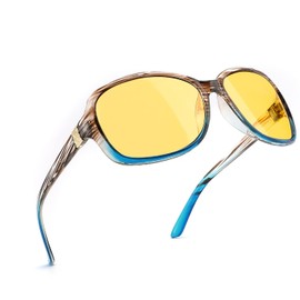 SIPHEW Womens Mirrored Sunglasses Polarized - Fashion Oversized Eyewear with UV400 Protection for Outdoor