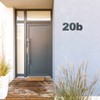 Cleverry House Number, 20 cm High, Anthracite RAL 7016, Powder-Coated