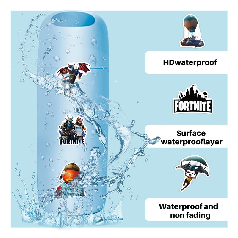 110Pcs Game Stickers,Vinyl Laptop Luggage Skateboard Books Water Bottle Stickers,Game