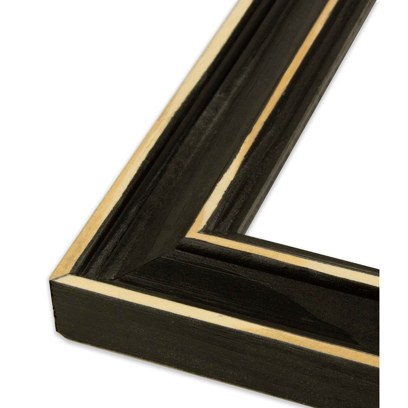 The Rusty Roof-Distressed Classic Black-Solid Wood Picture Frame-8.25x11.75 (A4)