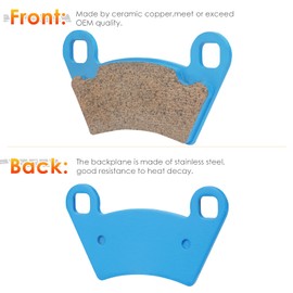 Front & Rear Ceramic Brake Pads Set for 2011-2019 Polaris Ranger XP 900, 2014-2021 Polaris Ranger Crew 570 Mid Size and Ranger Crew 570-4, 4 sets Front and Rear Brake Pads