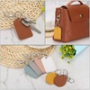 [PATIKIL] Leather Key Chain PU Leather Keychain with Key Ring