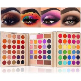 Salandens Paleta de Sombras de Ojos 86 Colores, Profesionales Paletas de Maquillaje, Sombra de Ojos Brillantes y Mate Personalidad Audaz Brillante, Larga Duración, Sin Polvo para Moscas