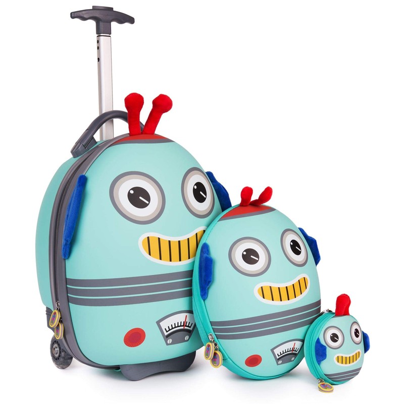Boppi Tiny Trekker Children's Travel Backpack (4 Litre), Robots