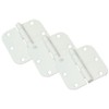 National Hardware N830-337 Door Hinge, 3.5-Inch, White, 3-Pack