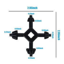 4-in-1 Chuck Key for Drill Chuck Key - Durable Steel Drill Chuck Key Wrench for Tightening & Loosening Drill Chucks, Compact & Portable Tool for Electric Drills and Power Tools