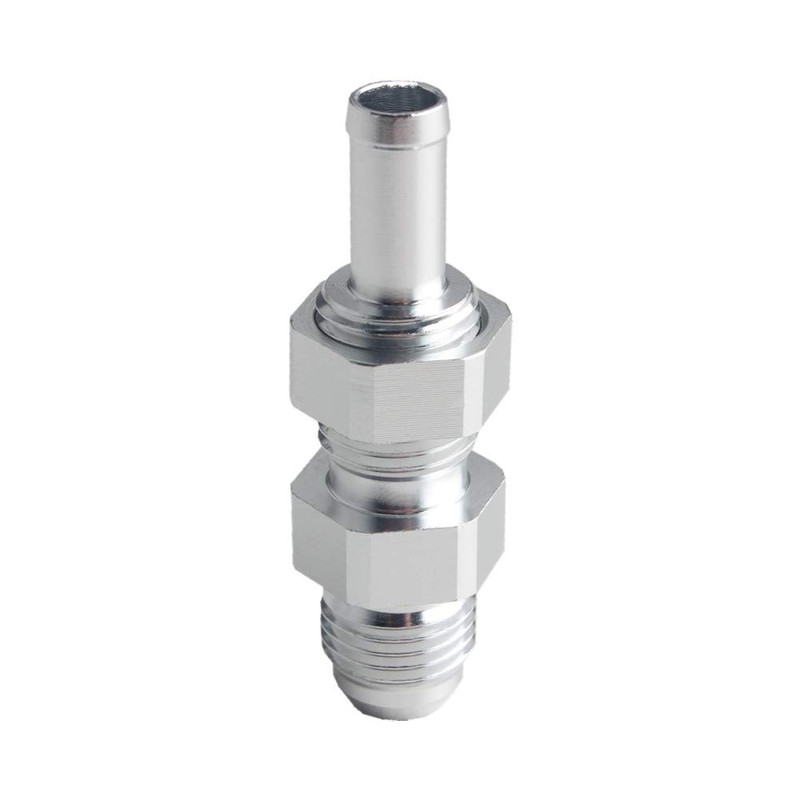 Dewhel -6AN Male Flare Bulkhead To 5/16 Hose Barb Fuel
