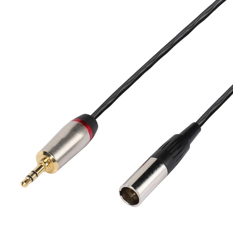 3.5mm Male to Mini XLR 3pin Male Audio Cable Adapter
