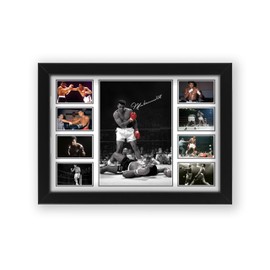 Muhammad Ali Signed Poster Print- Limited Edition Autograph Fan Gift – Collectible Memorabilia Merchandise (Framed A4 (30x21cm))