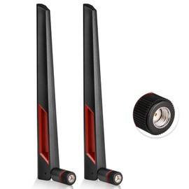 Wjelet PC WiFi Antenna 2.4GHz 5.8GHz for ASUS Router,for PC Desktop Computer PCI-E Wireless Router Hotspot Network Range Extender Booster, 2pcs