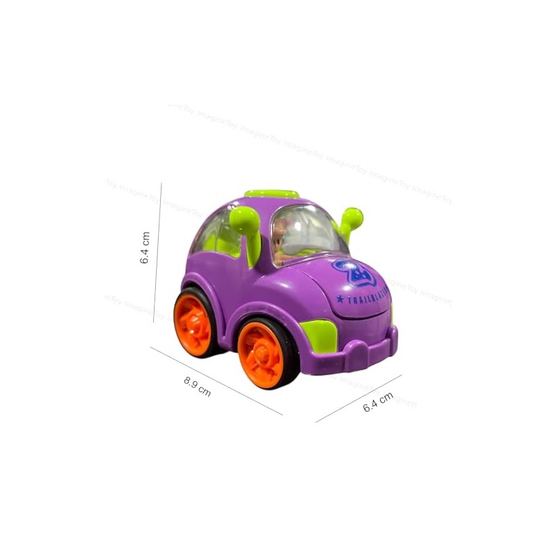 Friction Car Pack of 2 with Moving Bonnet & Driver