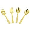 Blue Sky Disposable Gold Serving Spoon and Forks Set |