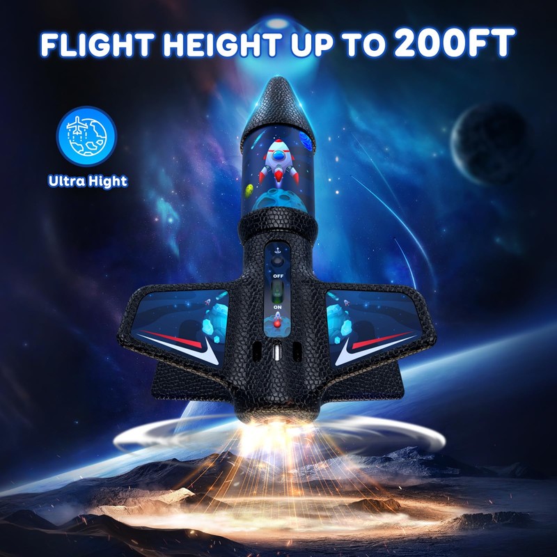 Rocket Launcher for Kids with Launch Set Up to 200