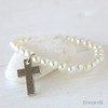 Mopec Pack of 4 Beads and Cross Bracelet 17cm