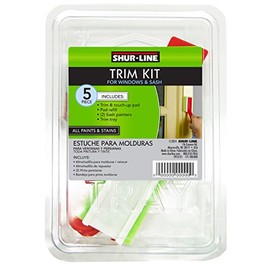 Shur-Line 2007101 5 Piece Trim Kit for Windows & Sash Includes: Trim & Touch-Up Pad w/Refill, 2 Sash Painters, Trim Paint Tray