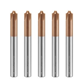 ZZBD-CT Carbide Radius Corner Rounding Inner R End Mills 4 Flute TiSiN Coated,for Milling Alloy Steels,Hardened Steel, Metal 5Pcs R1*50mm