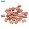 PATIKIL M1.2(3/64") Copper Crimping Loop Sleeve, 50 Pack Wire Rope