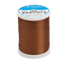 Each of America 268D 40 WT 2-ply rayon thread, 850 YD, dark tan