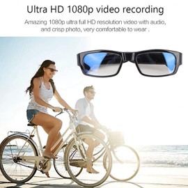 Jectse Gafas para Cámara, Grabación de Vídeo HD 1080P con Lente Gran Angular y Estabilización Electrónica, para Ciclismo, Actividades Al Aire Libre, Grabación de Vídeo Deportivo