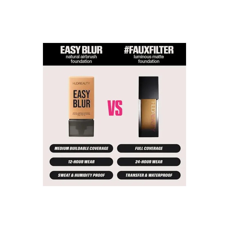 Huda Beauty Easy Blur Natural Airbrush Foundation