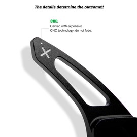 CKE Compatible with Subaru Forester Outback XV Crosstrek Impreza Legacy Ascent WRX BRZ Scion FR-S GT86 Accessories Car Paddle Shifter Extension Shift Paddle Cover Trims -Black