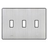 Lutron FW-3-SS Fassada 3-Gang Wall plate, Stainless Steel