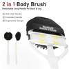 Back Scrubber for Shower for Men 2 Pack, Silicone Body