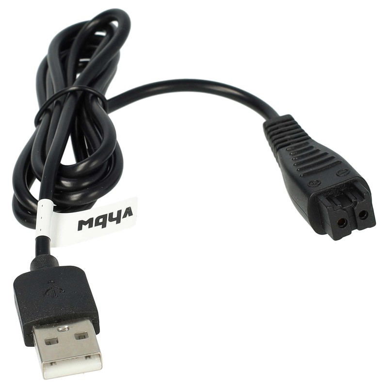 vhbw Charging Cable Compatible with Panasonic ES-LA92, ES-LA93, ES-LA94, ES-LC20,