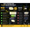 7 LED Solar Garden Lights Outdoor Waterproof Landscape Yard Pathway