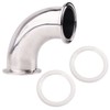 DERNORD 2" Tube OD Sanitary Ferrule Elbow 90 Degree Pipe