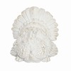 GALLERIE II Large Champagne White Turkey Figurine Fall Harvest Autumn