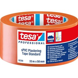 tesa 60399-00001-01 Cleaning Tape Orange (L x W) 33 m x 50 mm Pack of 3