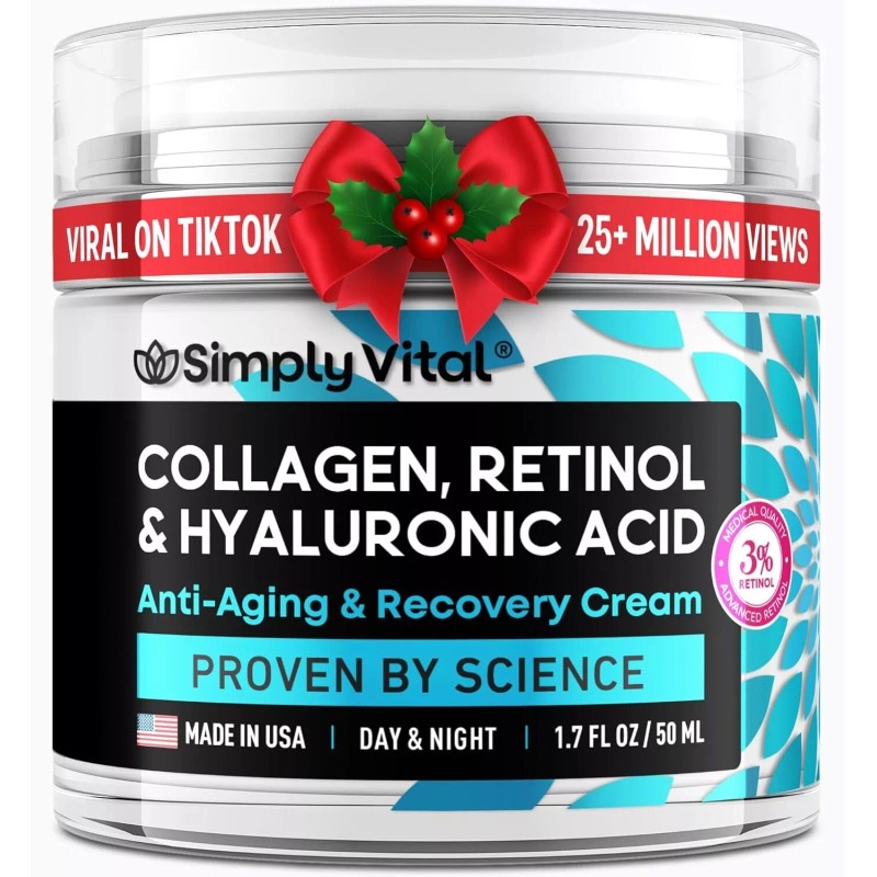 Collagen ++ SimplyVital Face Moisturizer Collagen Cream - Anti Aging