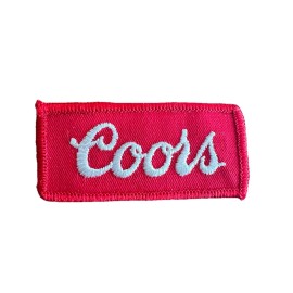 Coors Banquet Beer White Red Iron On Embroidered Patch Golden Colorado